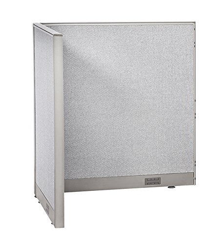 GOF Freestanding L Shaped Office Partition - Large Fabric Room Divider Panel - 36" D x 48" W x 48" H