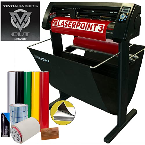 USCutter 34" LaserPoint 3 Vinyl Cutter Plotter with Contour Cutting Bundle