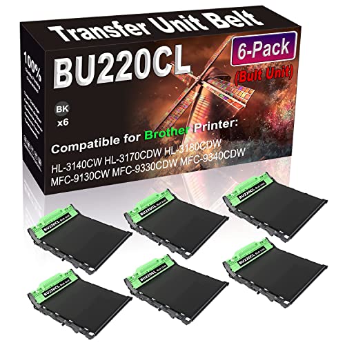 Kolasels Transfer Unit Belt 6-Pack Compatible with HL-3140CW HL-3170CDW HL-3180CDW MFC-9130CW - BU220CL BU-220CL Belt Unit Replacement