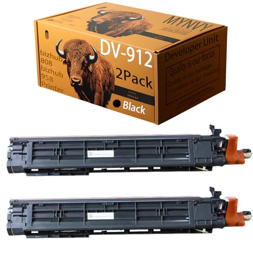 MYNVY DV912 Developer Unit Replacement for Konica Minolta bizhub 808/958 Printer - Black 2pack