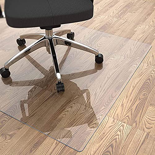 ALASSE Transparent Plastic Carpet Protector - 1.5mm Height, Scratch Resistant, Heavy Duty Cover (Size: 130x8')
