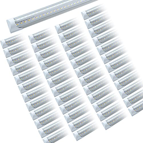 HOLDWILL 48 Pack T8 LED 2FT 24W Integrated V-Shaped Tube Light - White Daylight 6000k
