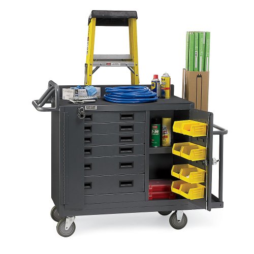 Durham Mobile Facility Maintenance Cart - Gray