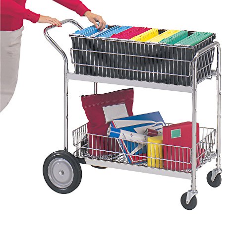 Charnstrom Medium Wire Basket Mail Office Cart (M106)