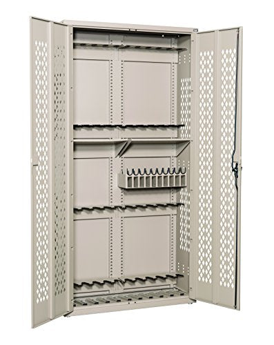 Datum Storage Argos Hinged Door Weapons Cabinet - Holds 24 Rifles & 10 Pistols, 84", Stealth