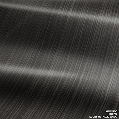 3M DI-NOC MW-777 EBONY METALLIC WOODGRAIN 4ft x 75ft (300 Sq/ft) Vinyl Film Series