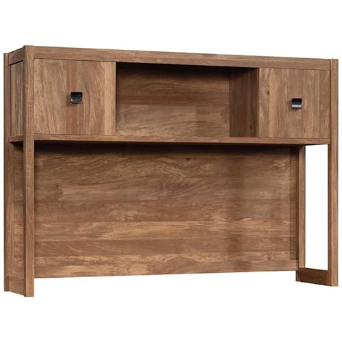 Pemberly Row Contemporary Engineered Wood Hutch in Sindoori Mango/Brown