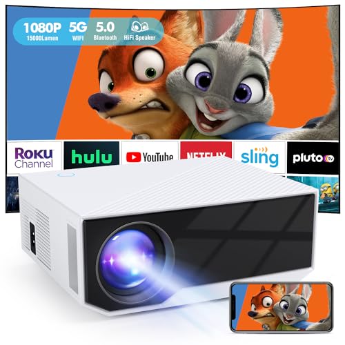 ZDK Mini Portable Wifi Bluetooth Projector 4K Support 1080P FHD 15000L Max 300