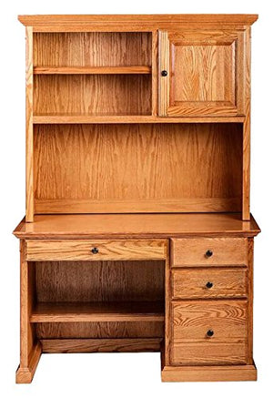 Forest Designs Traditional Hutch, 48" W x 42" H x 13" D, Red Oak