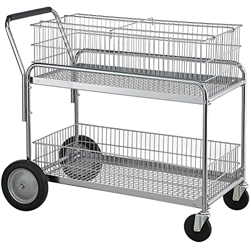 Global Industrial Standard Mail/Office File Cart, 200 Lb. Capacity