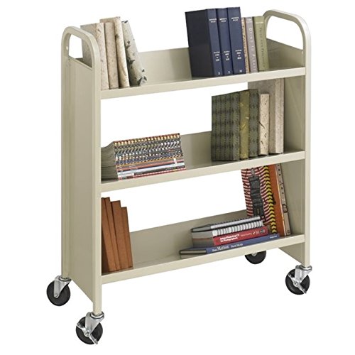 Scranton & Co 3 Shelf Book Cart in Sand