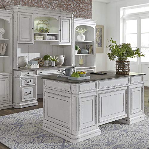 Liberty Magnolia Manor White 5 Piece Desk Set