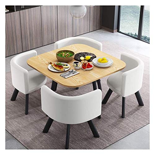 AkosOL Office Table and Chair Set - Blue Dining and Reception Combination