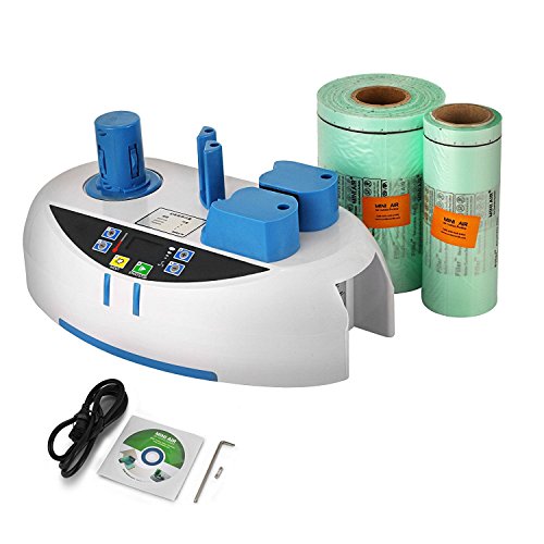 Superland Mini Air Easi Air Cushion Wrap Machine 10Ft/Min Air Pillow Cushion Bubble Wrap Maker Machine with A Small Free Film Roll and A Big Roll of Air Cushion Bag Film (Style 2)