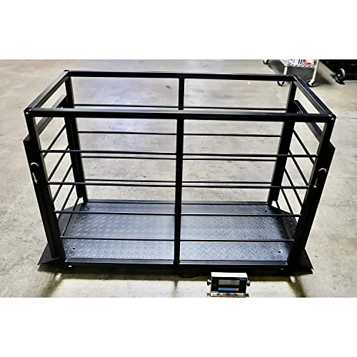 Liberty Scales LS-920-2k Industrial Portable Floor Scale for Small Animal, 50" x 20" Platform / up to 2000 lbs