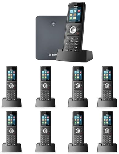 Yealink IP Phone W79P Bundle with W70B Base and W59R Handset + 8-Unit W59R Handset