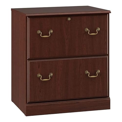 BOWERY HILL Traditional Wood Executive Lateral File Cabinet in Cherry