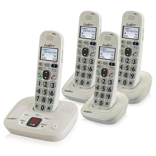 CLARITY D714 Cordless Caller ID Telephone with Amplified Answering Machine