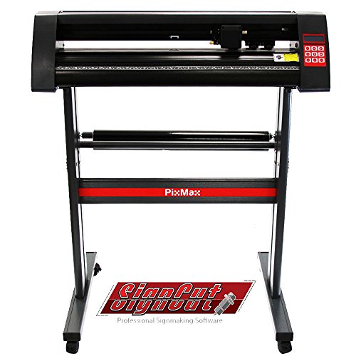 PixMax Vinyl Cutter Plotter Machine 28" with SignCut Pro Software & Stand