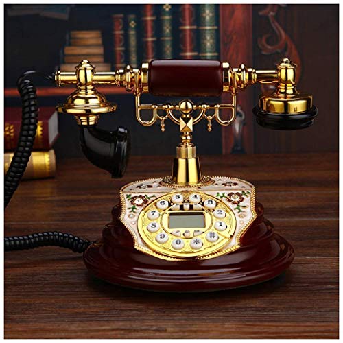 TEmkin Vintage Mahogany Metal Retro Phone