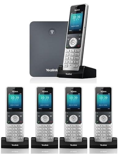 Yealink IP Phone W76P Bundle with W70B Base and W56H Handset (4 x W56H)