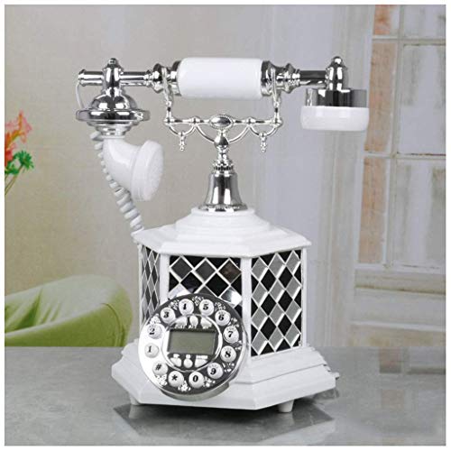 TEmkin Vintage European Style Home Landline Phone Glass Retro Antique Fashion