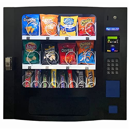 SEAGA SM1600 Countertop Snack Vendor, 16 Selections - Black Color