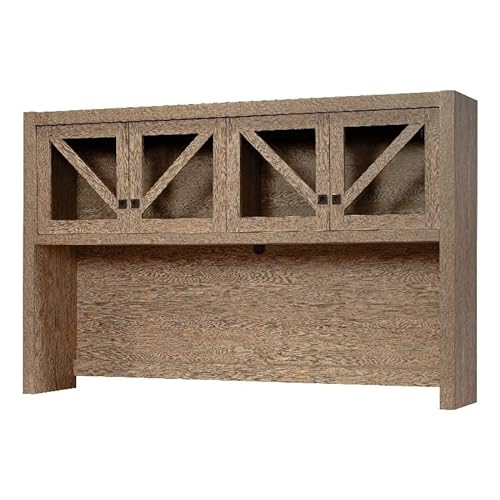Pemberly Row Large Hutch in Brushed Oak Finish