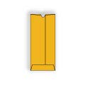 Roptex® Thumb Cut Policy Envelopes, 4-1/8" x 9-1/2", Brown Kraft 28 lb, Center Seam, Vellum Finish, Thumb Cut (SFI Certified) - Box of 500 Envelopes