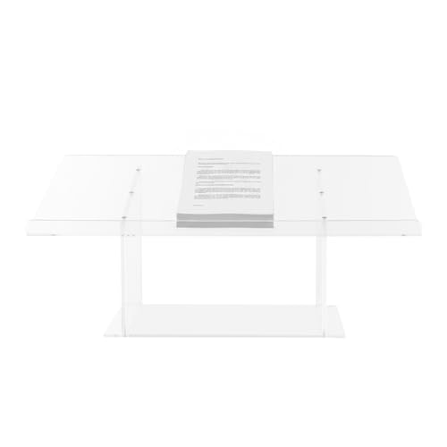 Acrylic Tabletop Podium Stand, Portable Modern Podium Clear Tabletop Speaking Lectern Stand, Professional Presentation for Speech, Conference, Pulpit, School, Church, Classroom, Wedding