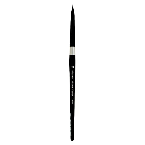 Silver Brush Limited Black Velvet Round Watercolor Paintbrush, Size 10