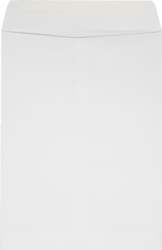LUXPaper 9 x 12 Open End Window Envelopes | Peel & Press | White Linen | 80lb. Text | 250 Qty