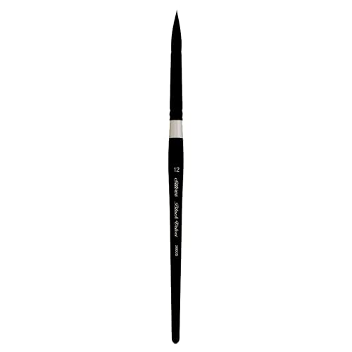 Silver Brush Limited Black Velvet Round Watercolor Paintbrush, Size 12