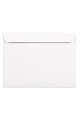 LUXPaper 9 x 12 Booklet Window Envelopes | Bright White | 28lb. Text | 250 Qty