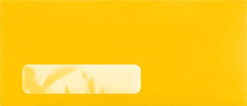 LUXPaper #10 Business Window Envelopes | 4 1/8" x 9 1/2" | Sunflower Yellow | 80lb. Text | 1,000 Qty