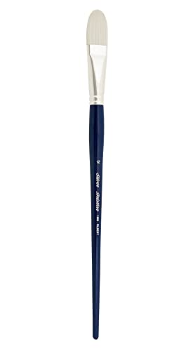 Silver Brush Limited Bristlon Filbert Oil and Acrylic Paintbrush, Size 12