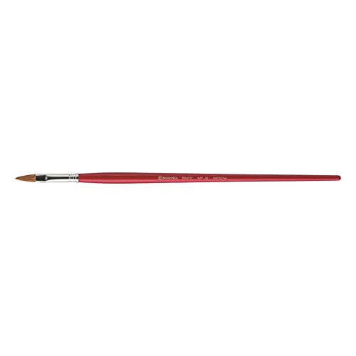 Escoda Bravo Series 3217 Artist Oil and Acrylic Paint Brush, Light Ox Hair, Filbert, Size 22