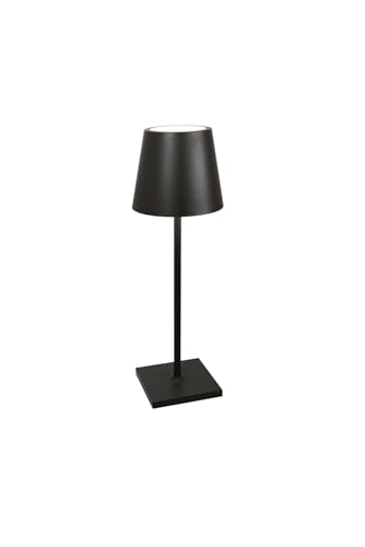 Zafferano, Poldina L Desk, Rechargeable Table Lamp, Black