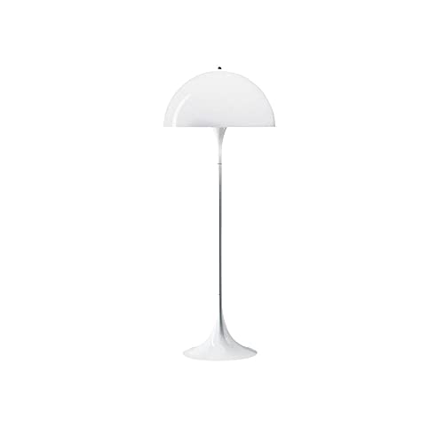 COOBATG Mushroom Modern Semi-Circular Floor Lamp - White Acrylic Round Shade for Living Room & Bedroom