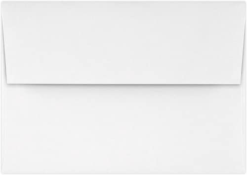 LUXPaper 4Bar A1 Invitation Envelopes | Peel & Press | 3 5/8" x 5 1/8" | White | 80lb. Text | 100% Recycled | 1,000 Qty