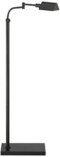 Keegan Dark Bronze Adjustable Swing Arm Pharmacy 54" Tall Floor Lamp
