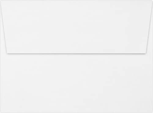 LUXPaper A7 Classic Crest Invitation Envelopes | 5 1/4" x 7 1/4" | Solar White | 70lb. Text | 250 Qty