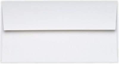 LUXPaper #9 Slimline Invitation Envelopes | Peel & Press | 3 7/8" x 8 7/8" | Bright White | 80lb. Text | 1,000 Qty