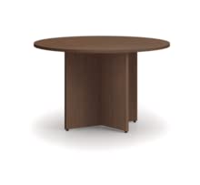 HON Mod X-Base | for 42" Conference Table Top | Sepia Walnut Finish-Base ONLY