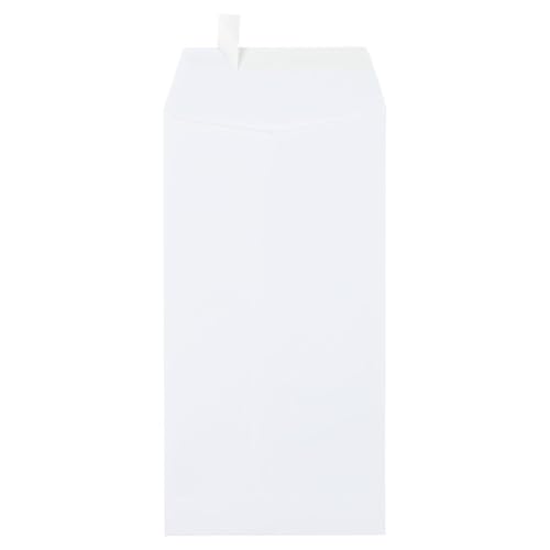 LUXPaper Open End Envelopes | Peel & Press | 6" x 11 1/2" | White | 70lb. Text | 500 Qty