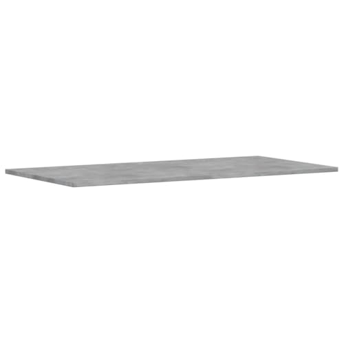 YNGBHFNOP Bookshelf Boards 4 Pack, Concrete Gray Replacement Shelves 39.4x19.7x0.6 Inch, Engineered Wood Storage Boards for Bookcase, Cabinet, Closet Organizer, Easy Install Durable Shelf Panels