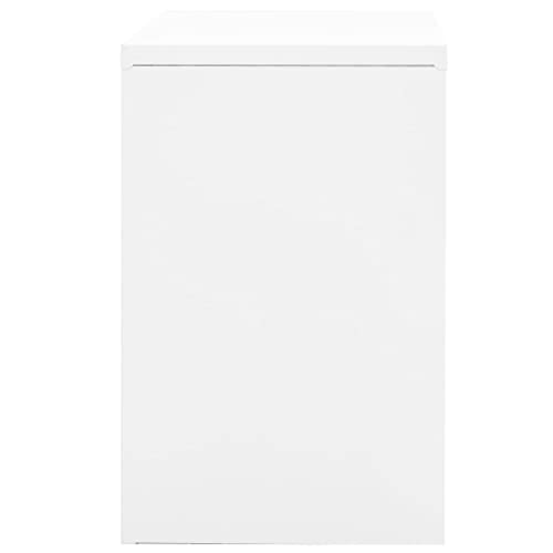 AJSEOYBS Vertical File Cabinet,Drawer File Cabinet,Mobile Filing Cabinet for Home Office,Filing Cabinet White 35.4"x18.1"x28.5" Steel