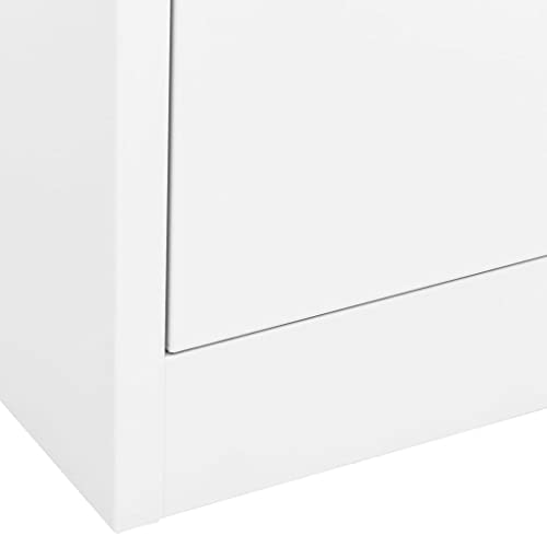 AJSEOYBS Vertical File Cabinet,Drawer File Cabinet,Mobile Filing Cabinet for Home Office,Filing Cabinet White 35.4"x18.1"x28.5" Steel