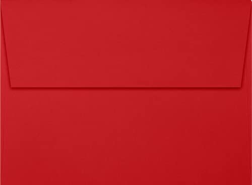 LUXPaper A7 Invitation Envelopes | Peel & Press | 5 1/4" x 7 1/4" | Ruby Red | 80lb. Text | 1,000 Qty
