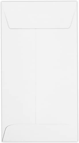 LUXPaper #7 Coin Envelopes | 3 1/2" x 6 1/2" | Bright White | 80lb. Text | 1,000 Qty
